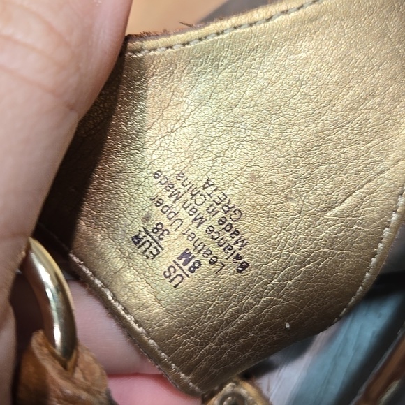 Sam Edelman Womens Greta T strap Leather Sandals Flats shoes sz 8M - Picture 10 of 12